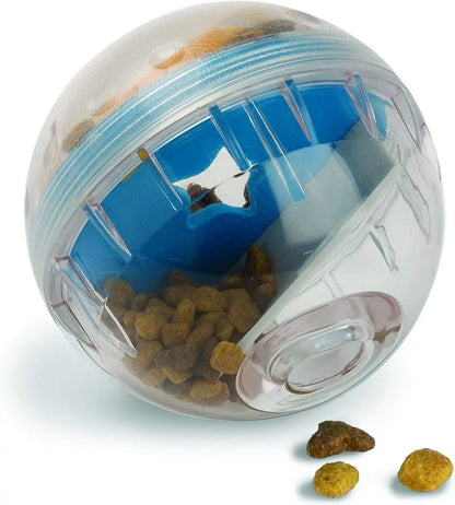 Interactive Dog Treat Dispenser Ball - 4 Slow Feeder Toy - ZOOMNSTORE