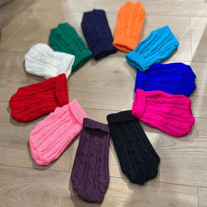 Knitted Dog Sweater - Winter Clothes for Small  Medium Dogs Chihuahua  Yorkshire - ZOOMNSTORE