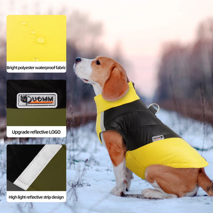 Dog Winter Coat - Warm Cotton Dog Clothing With Reflective Stripe For Small & Large Dogs - ZOOMNSTORE