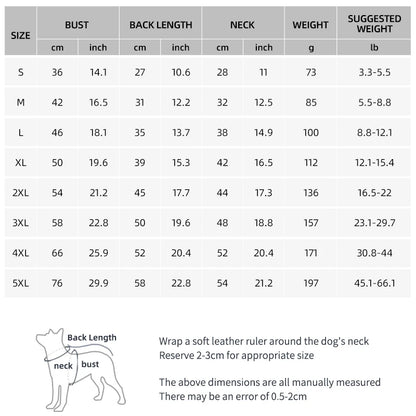 Dog Winter Coat - Warm Cotton Dog Clothing With Reflective Stripe For Small & Large Dogs - ZOOMNSTORE