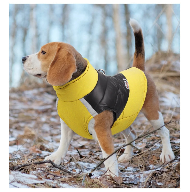 Dog Winter Coat - Warm Cotton Dog Clothing With Reflective Stripe For Small & Large Dogs - ZOOMNSTORE