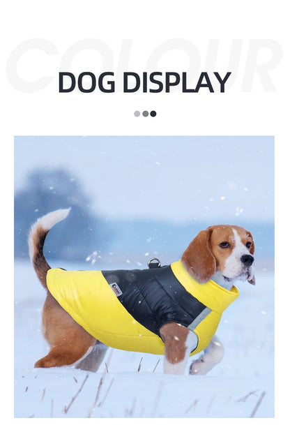 Dog Winter Coat - Warm Cotton Dog Clothing With Reflective Stripe For Small & Large Dogs - ZOOMNSTORE