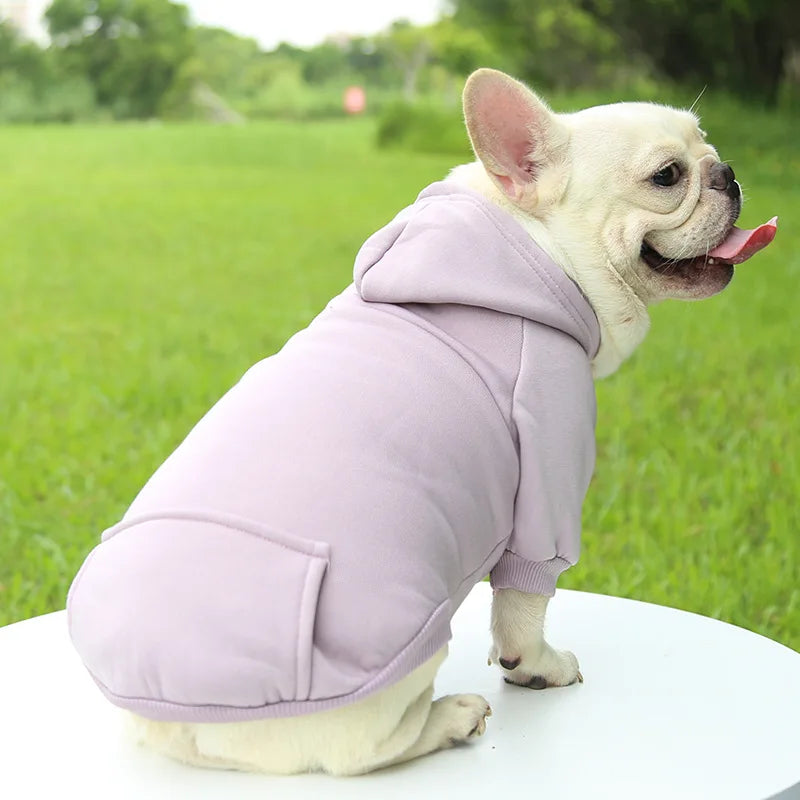 Dog Winter Hoodie - Warm Pet Sweatshirt for Small Medium Dogs and Cats - ZOOMNSTORE