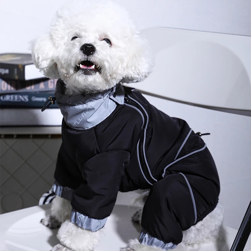 Dog Winter Jacket - Puppy Warm Coat Small Medium Reflective Insulated Apparel - ZOOMNSTORE