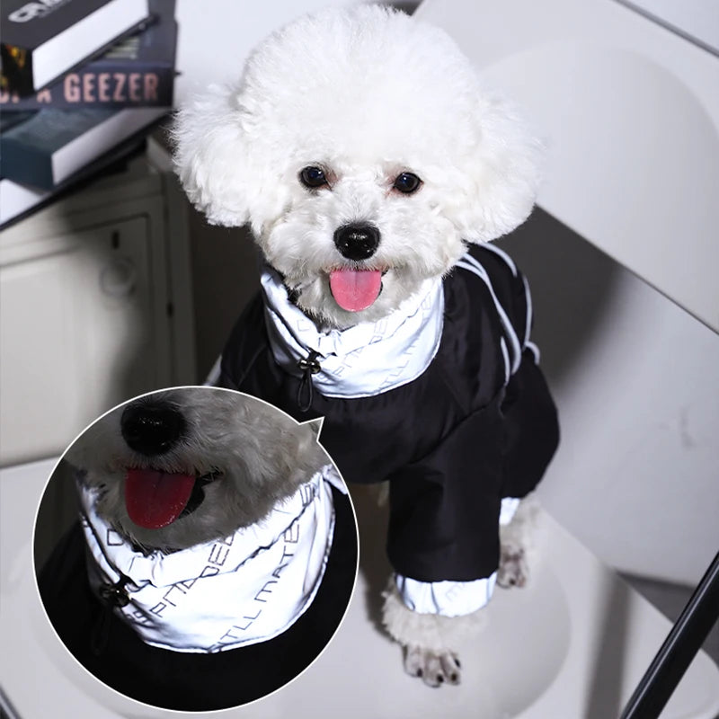 Dog Winter Jacket - Puppy Warm Coat Small Medium Reflective Insulated Apparel - ZOOMNSTORE