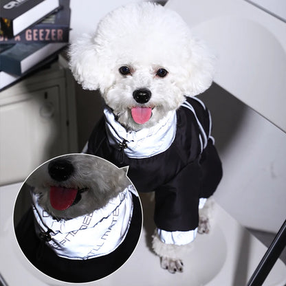 Dog Winter Jacket - Puppy Warm Coat Small Medium Reflective Insulated Apparel - ZOOMNSTORE