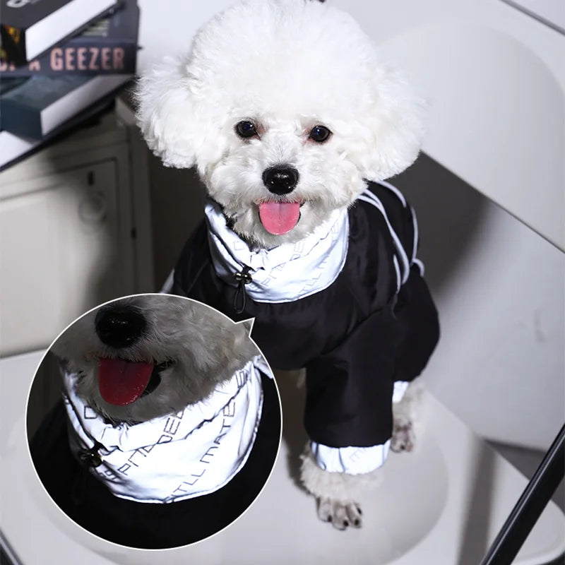 Dog Winter Jacket - Puppy Warm Coat Small Medium Reflective Insulated Apparel - ZOOMNSTORE