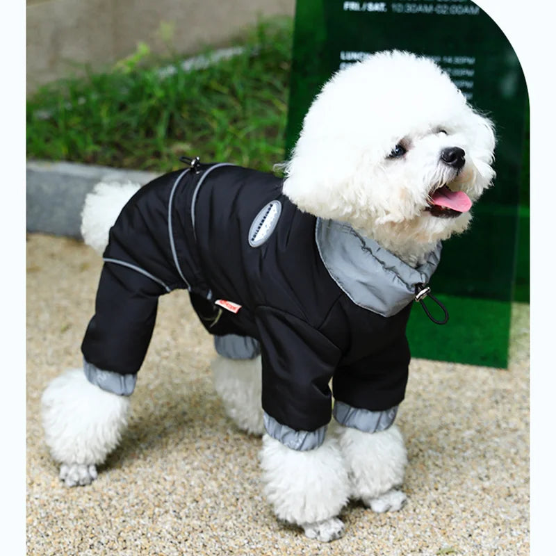 Dog Winter Jacket - Puppy Warm Coat Small Medium Reflective Insulated Apparel - ZOOMNSTORE