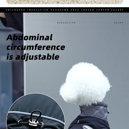 Dog Winter Jacket - Puppy Warm Coat Small Medium Reflective Insulated Apparel - ZOOMNSTORE