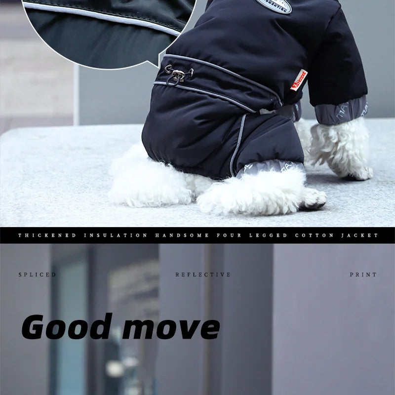 Dog Winter Jacket - Puppy Warm Coat Small Medium Reflective Insulated Apparel - ZOOMNSTORE