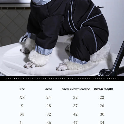 Dog Winter Jacket - Puppy Warm Coat Small Medium Reflective Insulated Apparel - ZOOMNSTORE