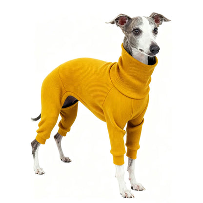 Dog Winter Overalls - Lightweight Turtleneck Dog Onesie for Medium Large Dogs - ZOOMNSTORE