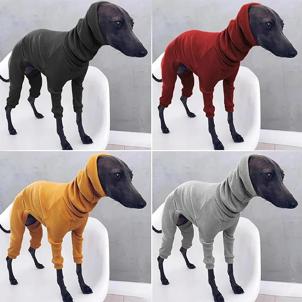 Dog Winter Overalls - Lightweight Turtleneck Dog Onesie for Medium Large Dogs - ZOOMNSTORE