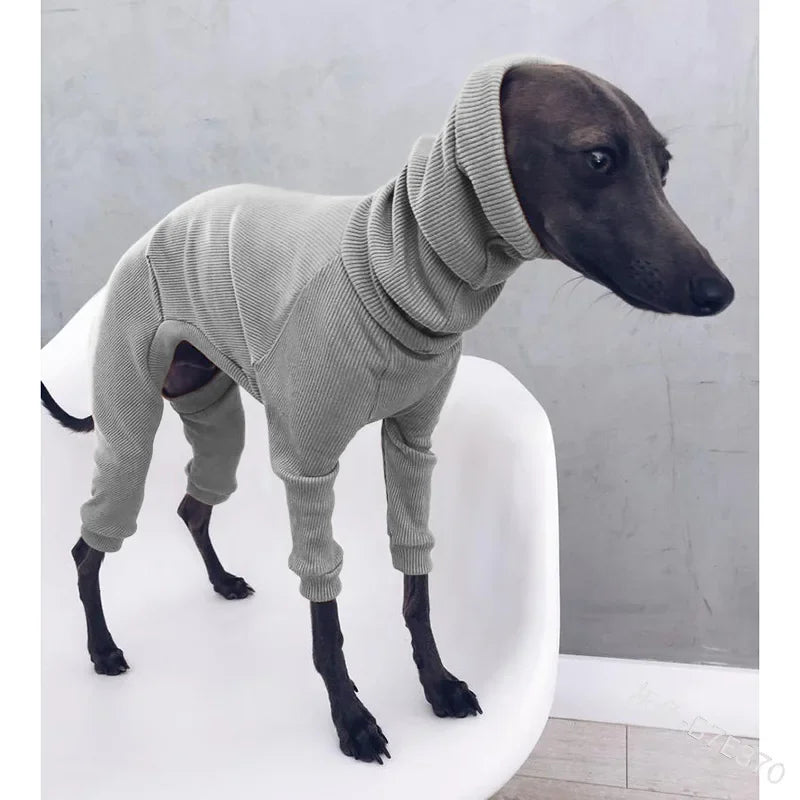 Dog Winter Overalls - Lightweight Turtleneck Dog Onesie for Medium Large Dogs - ZOOMNSTORE