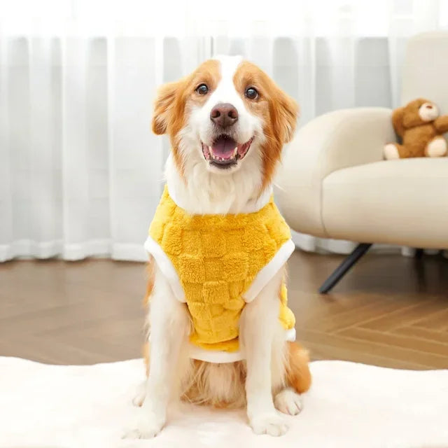 Dog Winter Sweater – Warm Puppy Pullover & Flannel Dog Vest for Large Dogs - ZOOMNSTORE