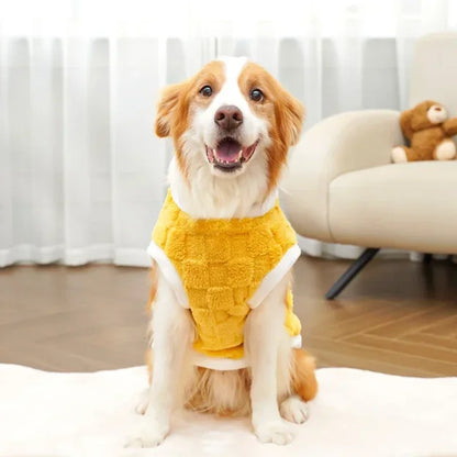 Dog Winter Sweater – Warm Puppy Pullover & Flannel Dog Vest for Large Dogs - ZOOMNSTORE