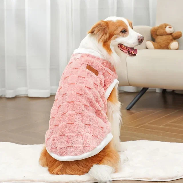 Dog Winter Sweater – Warm Puppy Pullover & Flannel Dog Vest for Large Dogs - ZOOMNSTORE
