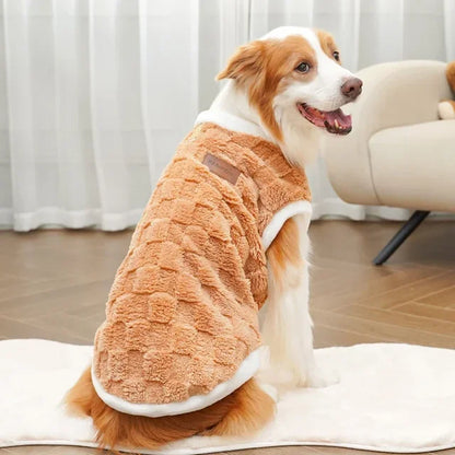 Dog Winter Sweater – Warm Puppy Pullover & Flannel Dog Vest for Large Dogs - ZOOMNSTORE