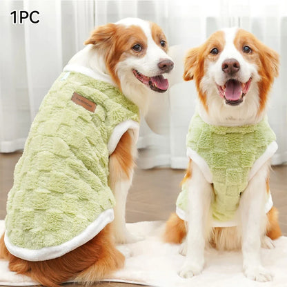 Dog Winter Sweater – Warm Puppy Pullover & Flannel Dog Vest for Large Dogs - ZOOMNSTORE