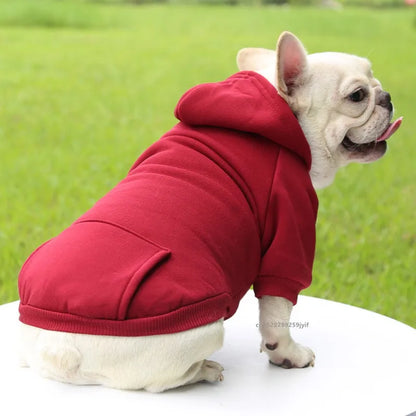 Dog Winter Hoodie - Warm Pet Sweatshirt for Small Medium Dogs and Cats - ZOOMNSTORE