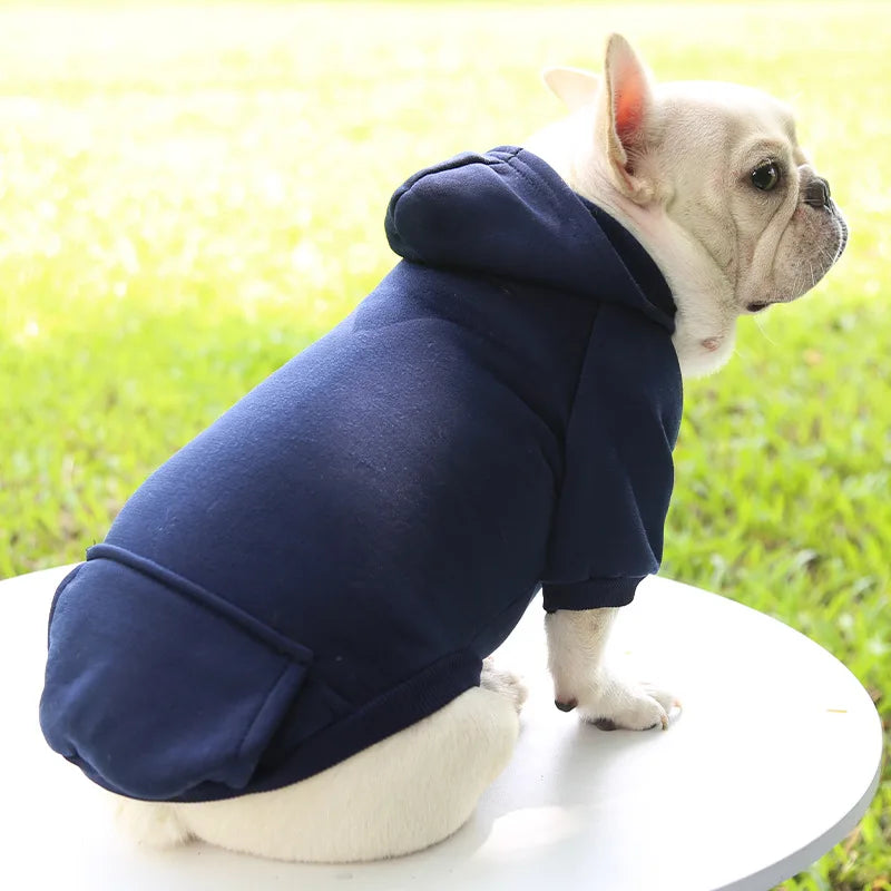 Dog Winter Hoodie - Warm Pet Sweatshirt for Small Medium Dogs and Cats - ZOOMNSTORE