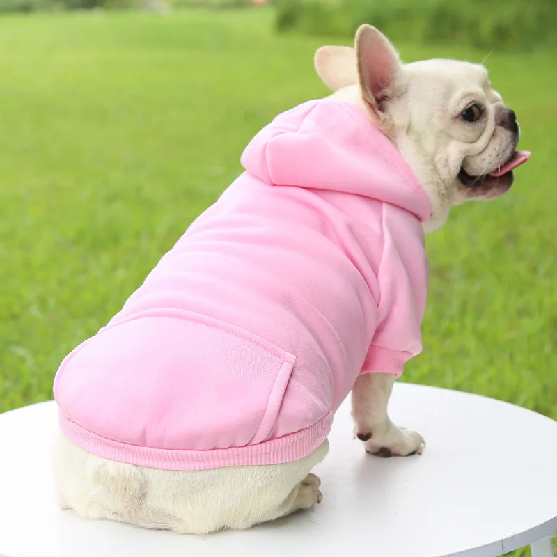 Dog Winter Hoodie - Warm Pet Sweatshirt for Small Medium Dogs and Cats - ZOOMNSTORE
