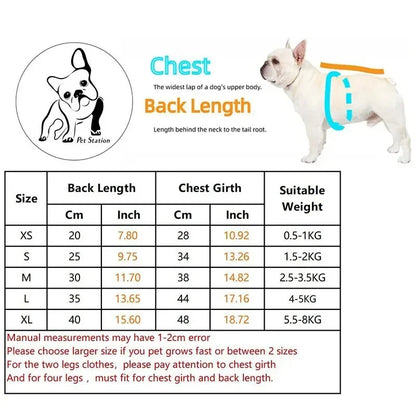Dog Winter Vest - Warm Wool Dogwear Small Medium Dog Coat With Traction Buckle - ZOOMNSTORE