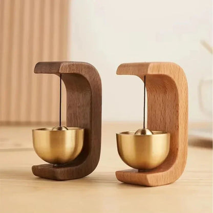 Doorbell Wind Chime - Wooden Natural Beech Wood Chime With Pleasant Sound - ZOOMNSTORE