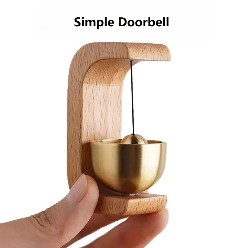 Doorbell Wind Chime - Wooden Natural Beech Wood Chime With Pleasant Sound - ZOOMNSTORE