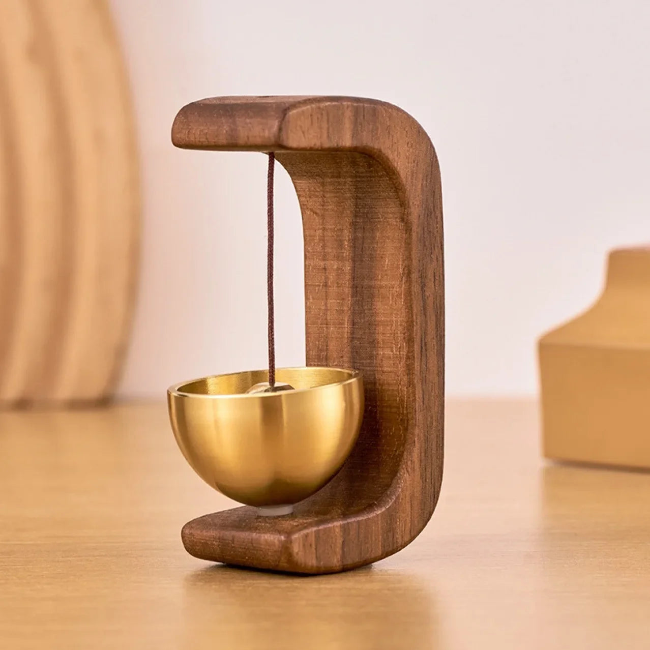 Doorbell Wind Chime - Wooden Natural Beech Wood Chime With Pleasant Sound - ZOOMNSTORE