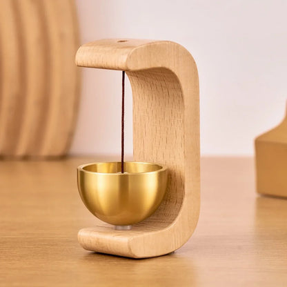 Doorbell Wind Chime - Wooden Natural Beech Wood Chime With Pleasant Sound - ZOOMNSTORE
