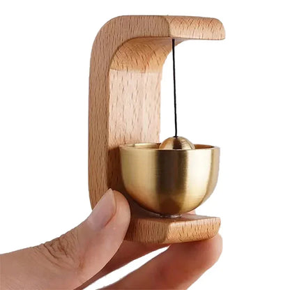 Doorbell Wind Chime - Wooden Natural Beech Wood Chime With Pleasant Sound - ZOOMNSTORE