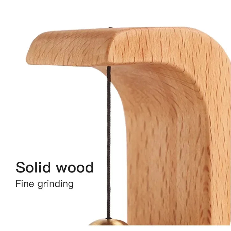 Doorbell Wind Chime - Wooden Natural Beech Wood Chime With Pleasant Sound - ZOOMNSTORE