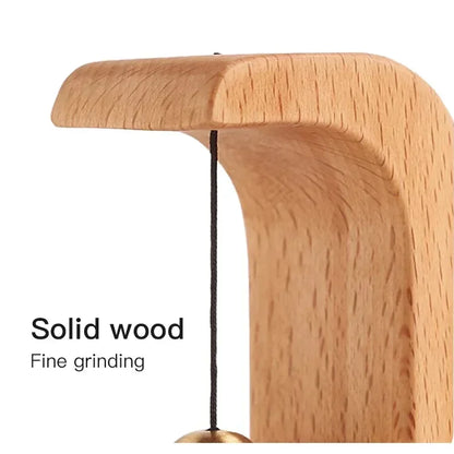 Doorbell Wind Chime - Wooden Natural Beech Wood Chime With Pleasant Sound - ZOOMNSTORE