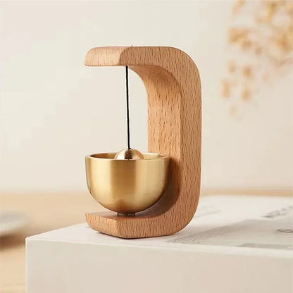 Doorbell Wind Chime - Wooden Natural Beech Wood Chime With Pleasant Sound - ZOOMNSTORE