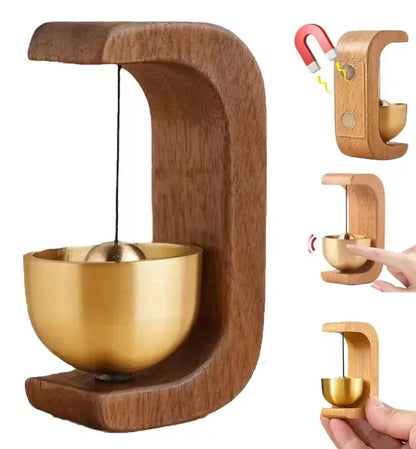 Doorbell Wind Chime - Wooden Natural Beech Wood Chime With Pleasant Sound - ZOOMNSTORE