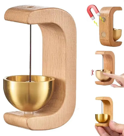 Doorbell Wind Chime - Wooden Natural Beech Wood Chime With Pleasant Sound - ZOOMNSTORE