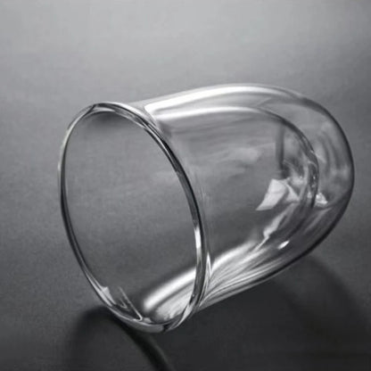 Double Layer Glass Cup - 80-230ML Borosilicate Heat Resistant Insulated Coffee Mug - ZOOMNSTORE