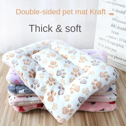 Double-Sided Pet Mat - Plush Cat  Small Dog Bed Cushion - ZOOMNSTORE