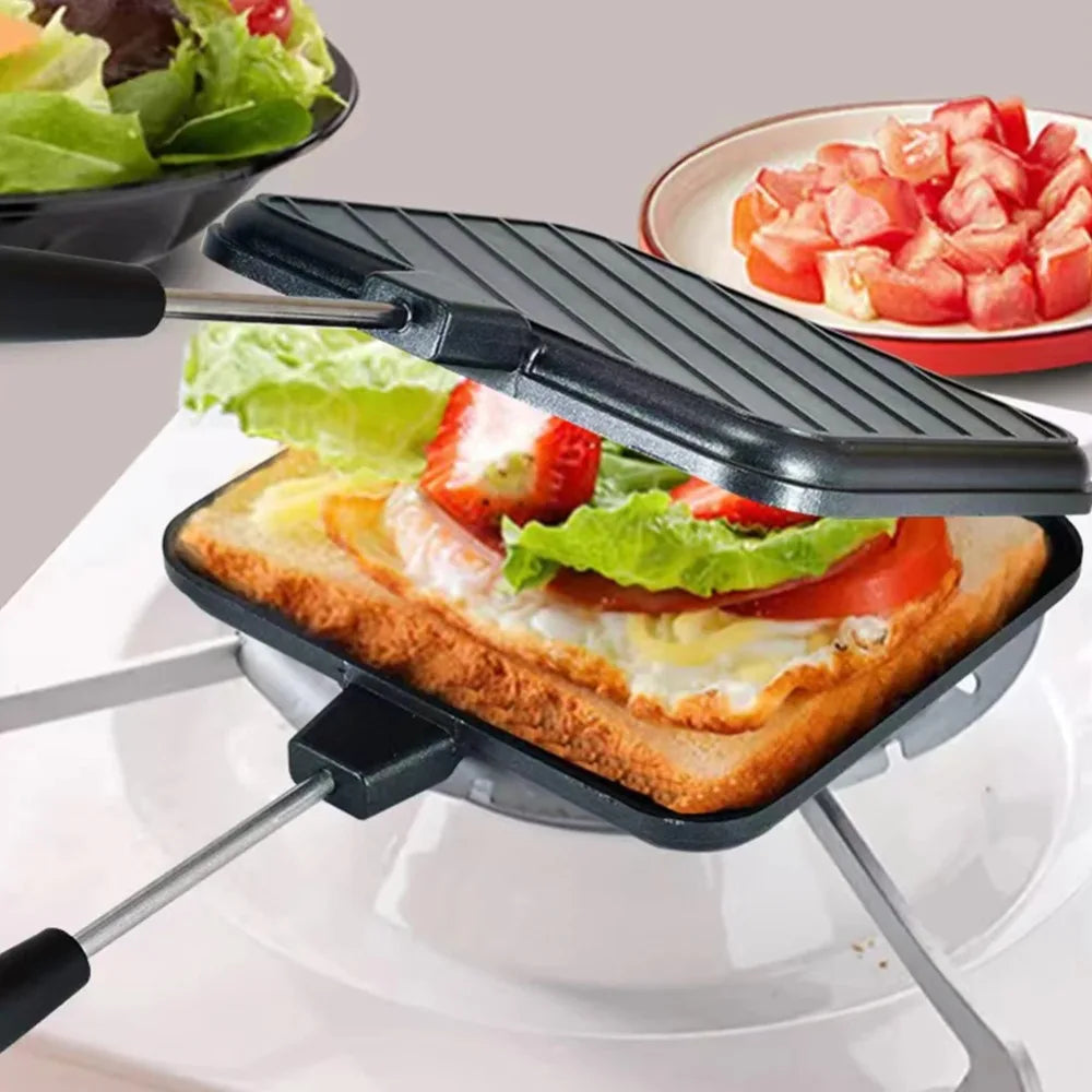 Double Sided Sandwich Pan | Non Stick Sandwich Maker & Pancake Omelet Pan - ZOOMNSTORE