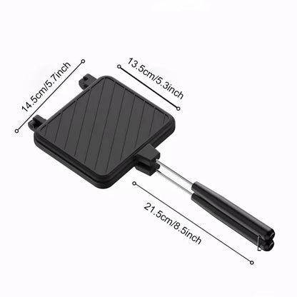 Double Sided Sandwich Pan | Non Stick Sandwich Maker & Pancake Omelet Pan - ZOOMNSTORE