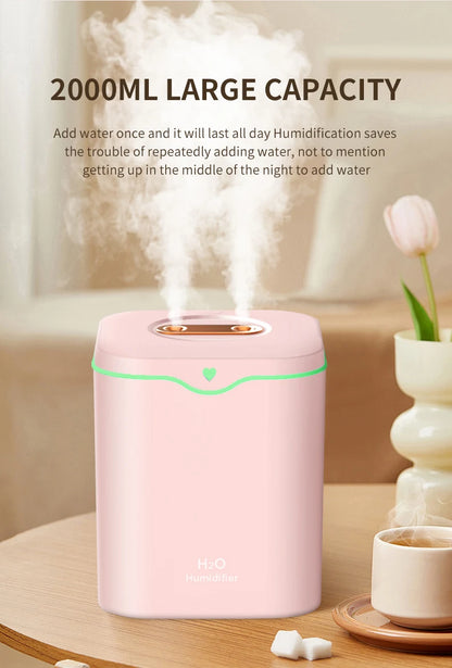 Ultrasonic Essential Oil Diffuser - 2000ml Humidifier with Cool Mist - ZOOMNSTORE