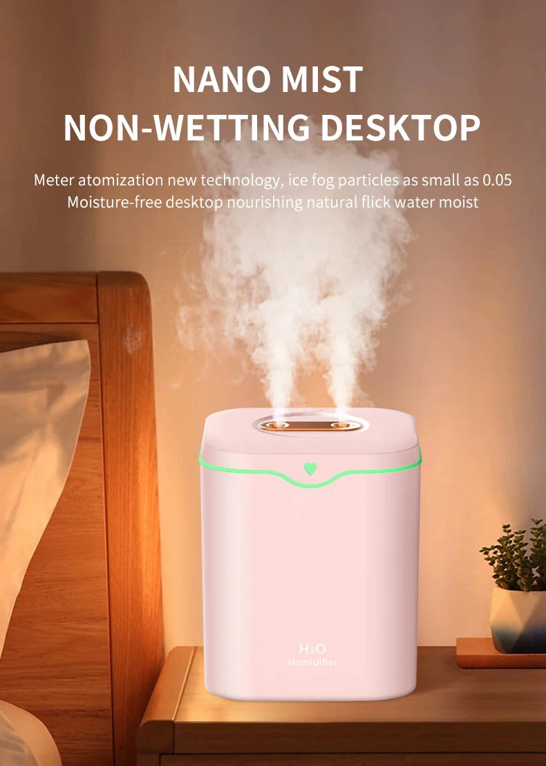 Ultrasonic Essential Oil Diffuser - 2000ml Humidifier with Cool Mist - ZOOMNSTORE