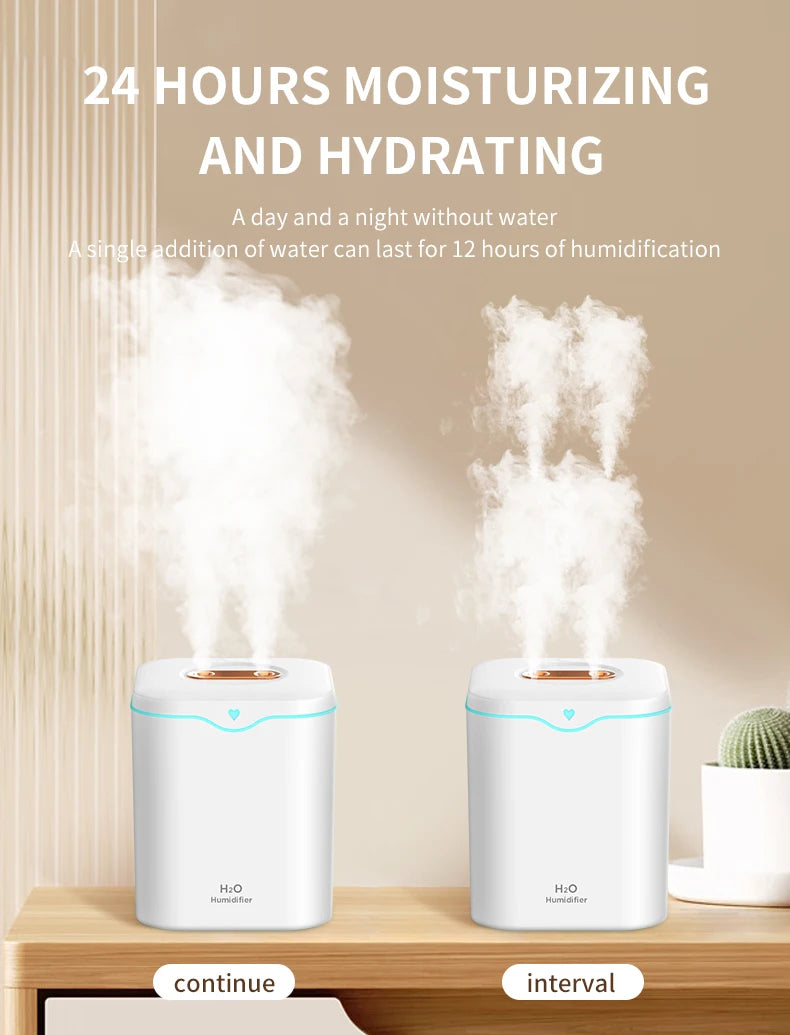 Ultrasonic Essential Oil Diffuser - 2000ml Humidifier with Cool Mist - ZOOMNSTORE