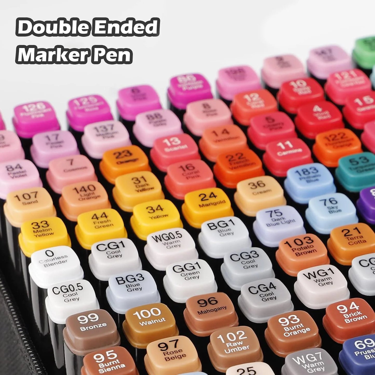 Double Tip Permanent Art Markers - 2436486080120168 Colors for Drawing Painting Sketching Comics Design - ZOOMNSTORE