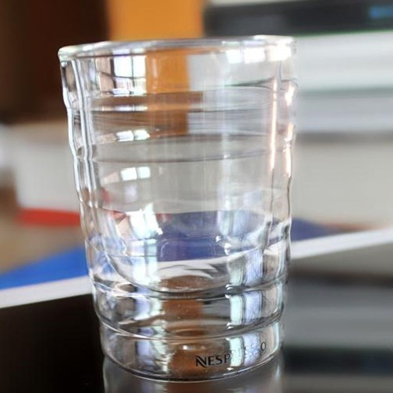 Double Wall Coffee Mug - Heat Resistant Handmade Glass Cup for Tea & Cold Beverages - ZOOMNSTORE