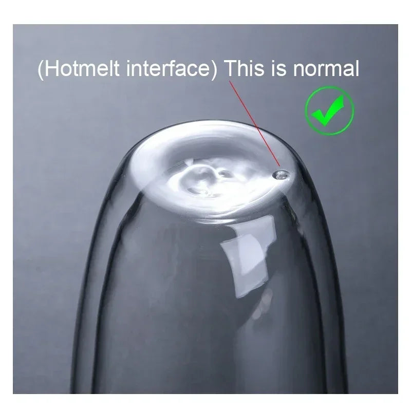 Double Wall Glass Cup - 2-18PCS Borosilicate Tea Set | Transparent Round Drinkware - ZOOMNSTORE