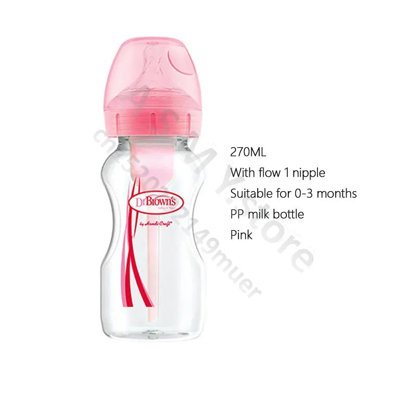 Dr. Brown's bottle / newborn / wide caliber / pp bottle / to prevent flatulence 150ML 270ML - ZOOMNSTORE