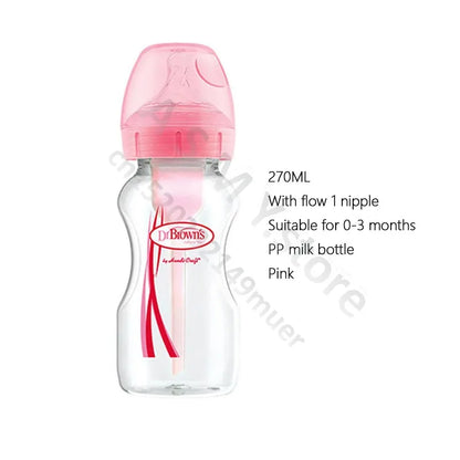 Dr. Brown's bottle / newborn / wide caliber / pp bottle / to prevent flatulence 150ML 270ML - ZOOMNSTORE