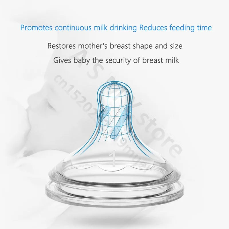 Dr. Brown's Glass Bottle - Wide Bore Baby Bottle 60ML Newborn Feeding Solution - ZOOMNSTORE